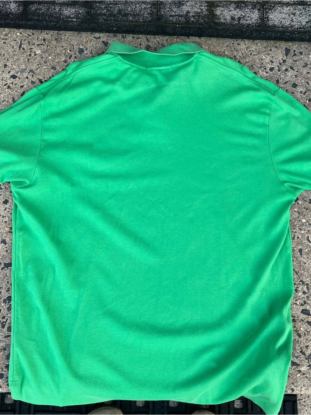 Polo by Ralph Lauren Green Polo with Pink Pony Embroidery